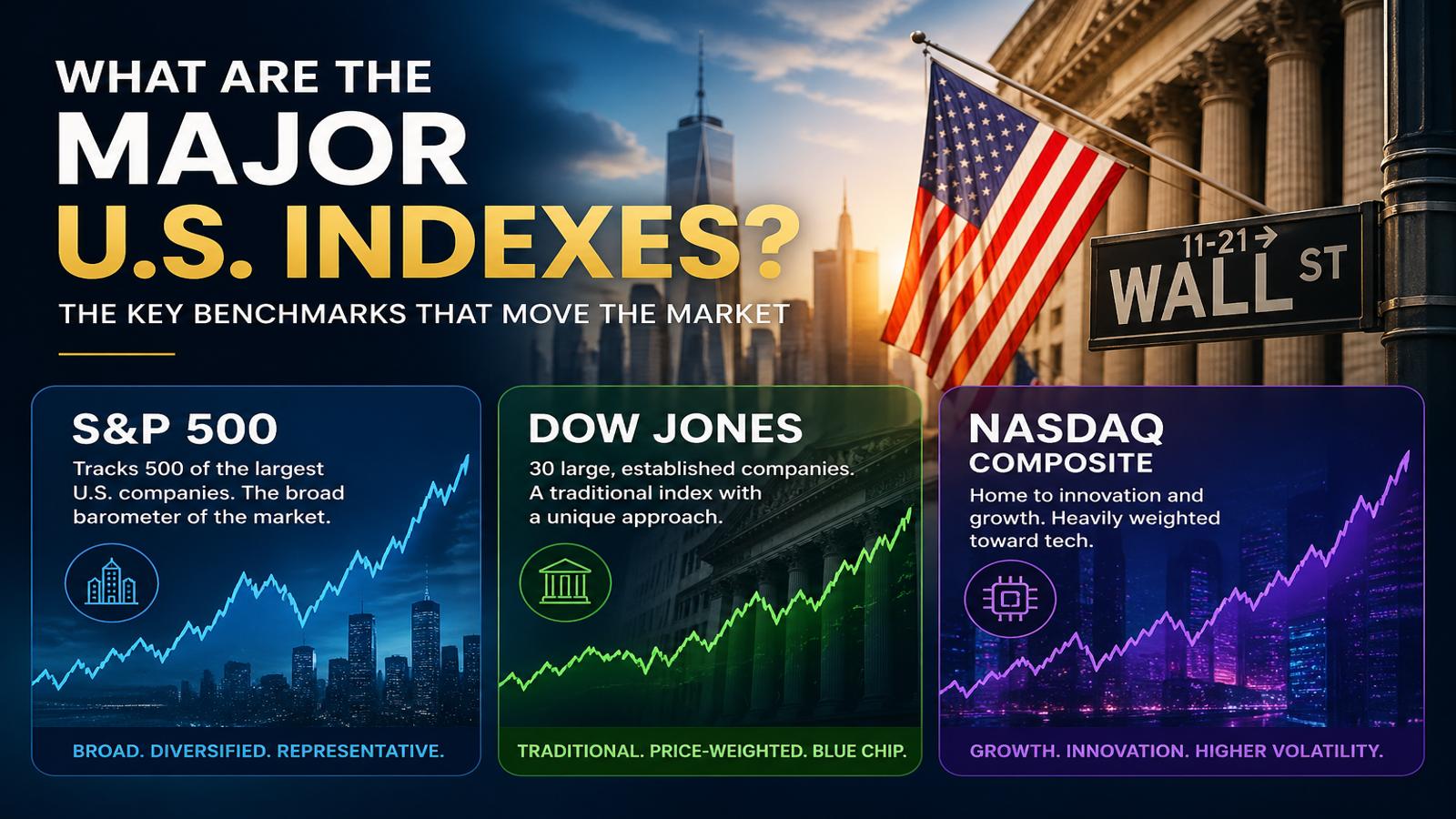 What are the Major US Indexes?